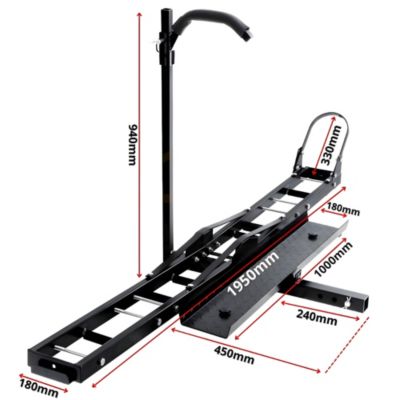 Porte-Moto Attelage Scooter avec Rampe de chargement 227kg