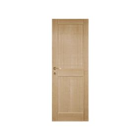 Porte nue, sans cadre, bois Erable, 63 cm, 2 panneaux, recouvrement