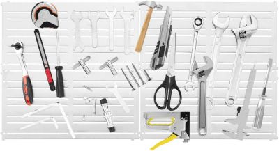 Porte Outils Mural Magnétique 4 Pièces 30 X 15 CM, avec 32 Barres Magnétiques , Peu Encombrant, pour Garage, Magasin, Atelier
