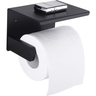 Porte-papier en acier inoxydable, avec couvercle sur le dessus, porte-serviettes en papier à double usage avec trous et sans trous