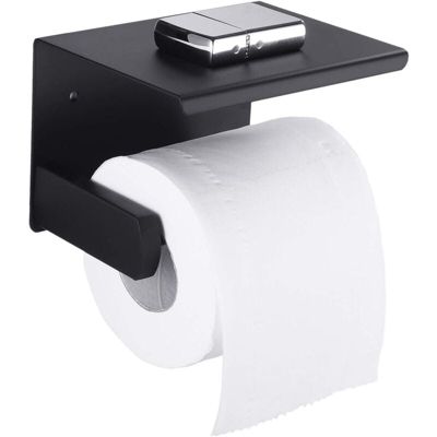 Porte-papier en acier inoxydable, avec couvercle sur le dessus, porte-serviettes en papier à double usage avec trous et sans trous
