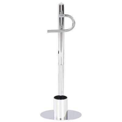 Porte-papier et porte-brosse SARTO Métal Argenté