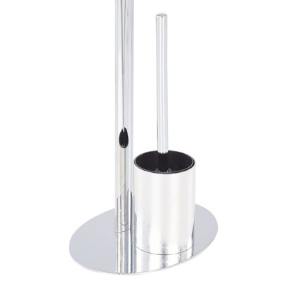 Porte-papier et porte-brosse SARTO Métal Argenté