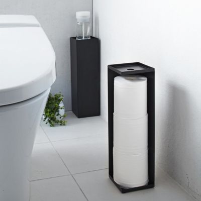 Porte papier toilette en métal - H38,5 cm