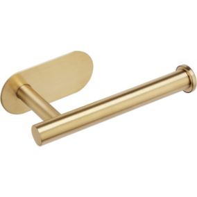 Porte Papier Toilette(Laiton brossé), Support Papier Toilette Mural, 304 Acier Inoxydable Porte Rouleau Toilette, sans perçage Por