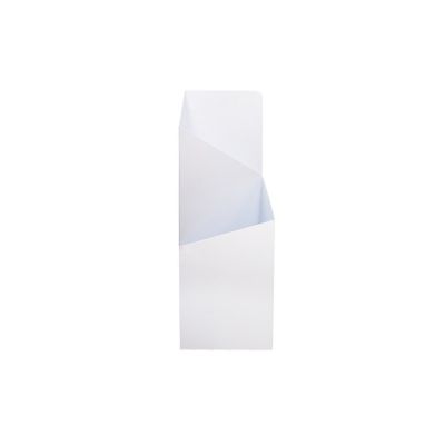 Porte parapluie en métal blanc 20 x 20 x 60 cm