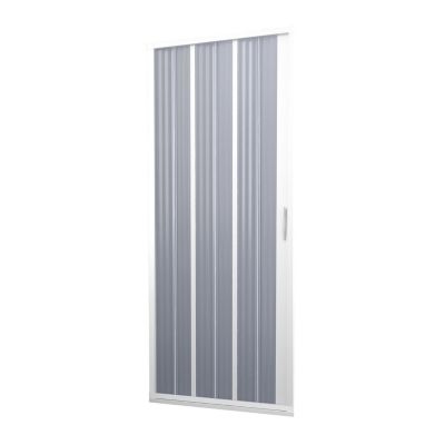 Porte Paroi de douche en PVC 120CM H185 pliante avec ouverture latérale couleur Blanche mod. Flex