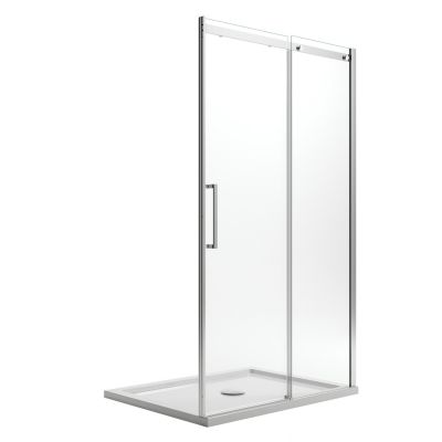 Porte De Douche Coulissante Idralite Prime – 150x198 Cm – Verre 8mm Anti-calcaire – Ouverture Gauche