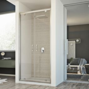 Porte paroi douche 90 CM H198 mod. Cristal 2 Portes Transparent