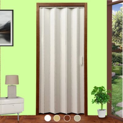 Porte pliante en kit 181x300H cm - BLANC  à découper et à assembler sur mesure avec instructions, vis et vidéo mod. Lorella