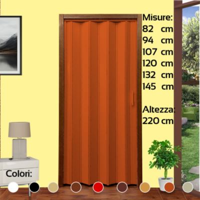 Porte pliante en kit 82x220H cm - DOUGLAS  à découper et à assembler sur mesure avec instructions, vis et vidéo mod. Lorella