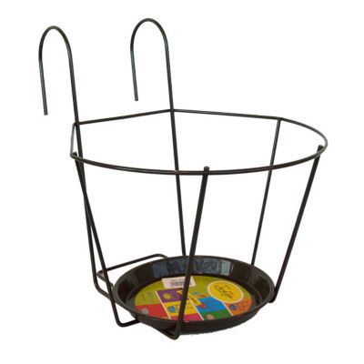 Porte-Pot Gris 25 cm en fer Jardifer