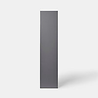 Porte pour colonne électroménager GoodHome Stevia Anthracite l. 29.7 cm x H. 128.7 cm