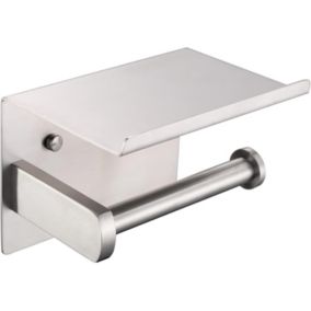 Porte-Rouleau de Papier Toilette, Porte-Papier hygiénique Moderne brossé en Acier Inoxydable SUS 304 avec étagère de téléphone, Ac