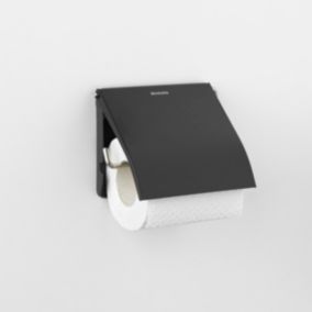 Porte-Rouleau papier hygiénique WC Renew Brabantia noir mat