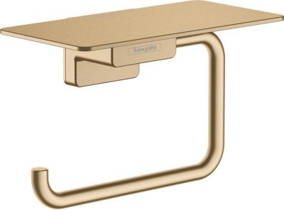 Porte rouleau papier toilette mural avec tablette bronze Addstoris ...