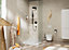 Porte rouleau papier toilette mural avec tablette noir mat Addstoris Hansgrohe