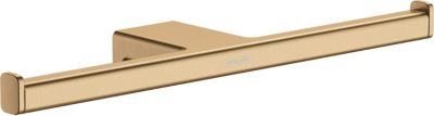 Porte rouleau papier toilette mural double l.30 cm bronze Addstoris Hansgrohe