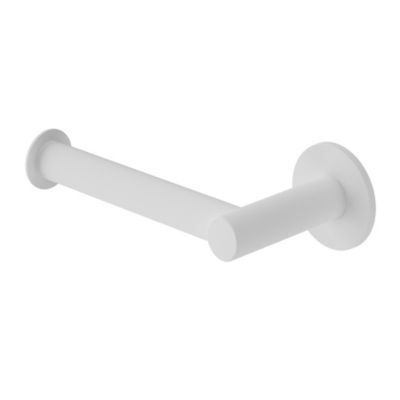Porte-rouleau papier toilette mural en acier inoxydable blanc Cavally GoodHome