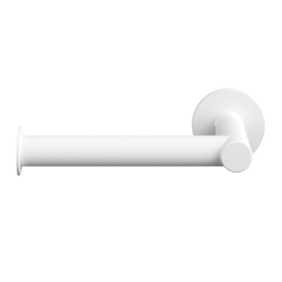 Porte-rouleau papier toilette mural en acier inoxydable blanc Cavally GoodHome