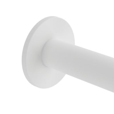 Porte-rouleau papier toilette mural en acier inoxydable blanc Cavally GoodHome