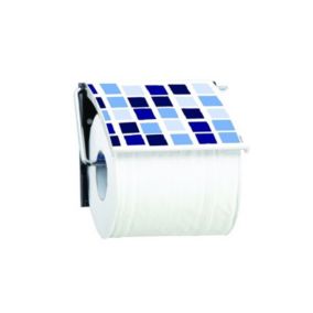 Porte rouleau papier wc Mural MOSAIKO Bleu MSV