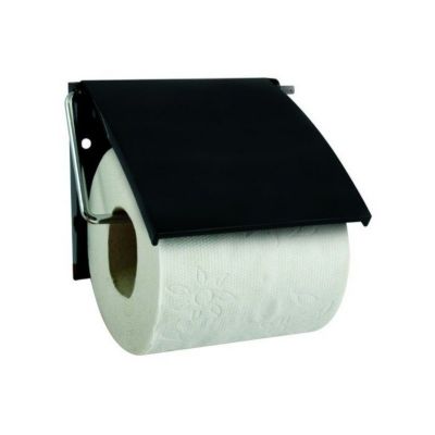 Porte rouleau papier wc mural Noir MSV