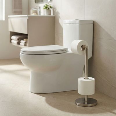 Porte-rouleaux papier toilette Ormara à poser chromé GoodHome