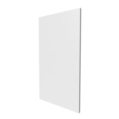 Porte Saillie pour bac d'encastrement BTT4 - 2x13 modules ATOLE - Blanc - H. hors-tout 970 mm