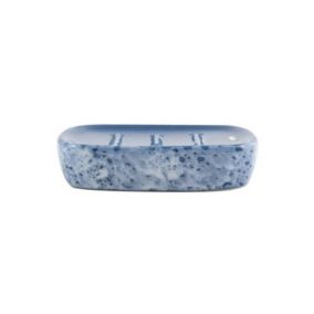 Porte Savon Céramique CARRARE Bleu MSV