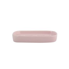 Porte Savon Céramique LOUISE Rose pastel MSV