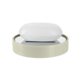 Porte savon Céramique TUBE RIBBED Beige Spirella