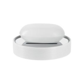 Porte savon Céramique TUBE RIBBED Blanc Spirella