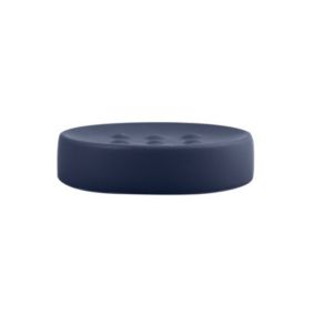 Porte savon Céramique TUBEMATT Bleu Foncé mat Spirella