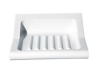 Porte-savon en plastique blanc First