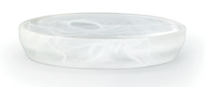 Porte savon en verre de quartz, blanc, Spirella Madison