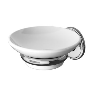 Porte-savon mural acier inoxydable chromé Endell GoodHome