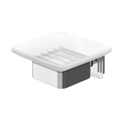 Porte-savon mural acier inoxydable chromé Teesta GoodHome