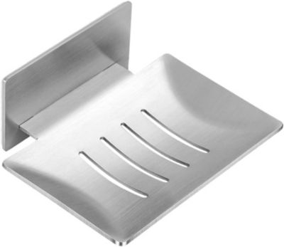Porte Savon Mural sans Percage - Acier Inoxydable Porte Savon Douche sans Perçage pour Salle de Bain Cuisine Douche, Auto Adhésif