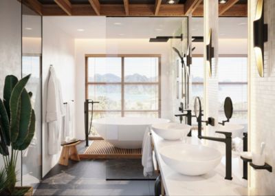 Porte-savon noir mat Addstoris Hansgrohe