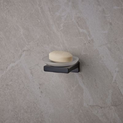 Porte-savon noir mat Addstoris Hansgrohe