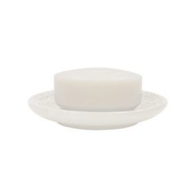 Porte savon Porcelaine RELIEF Blanc Spirella