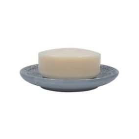 Porte savon Porcelaine RELIEF Gris Spirella