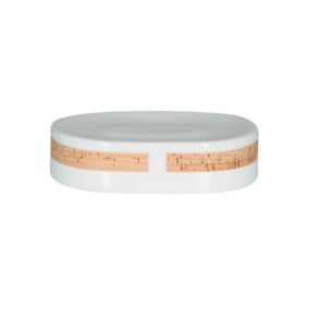 Porte savon Porcelaine TUBE NATURE Blanc  Beige Spirella