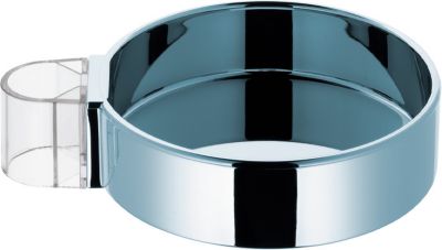 Porte savon pour barre de douche rond chromé Hansgrohe Casetta