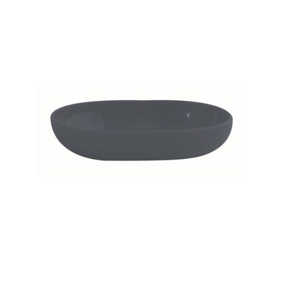 MSV Portasapone INAGUA Grigio Scuro - Dispenser Per Sapone Liquido Con Micro-Aerazione, Design Elegante Per Bagno