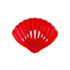 Porte Savon PVC COQUILLAGE Rouge MSV