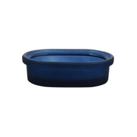 Porte savon Verre YOKO Bleu Foncé Spirella