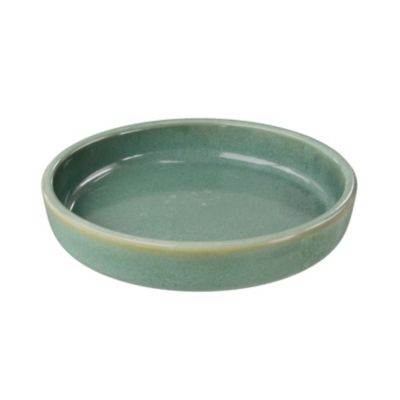 Porte savon vert en céramique Ø10,2 x H.2 cm, GoodHome Boann
