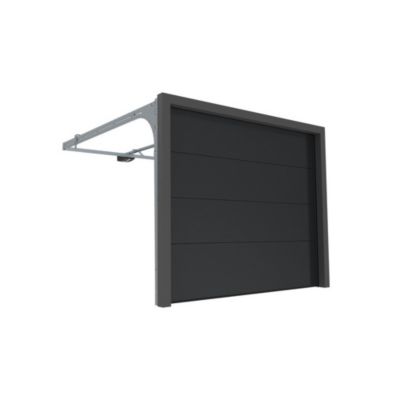 Porte Sectionnelle Manuelle StandardLine Linteau 100mm Lisse Gris Ral 7016 L5000xH2000 4M